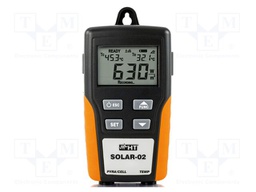 Meter: solar power; Range: 0÷1400W/m2; IP65; Display: LCD; 1%