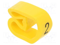 Markers for cables and wires; Label symbol: 2; 8÷16mm; PVC; PA
