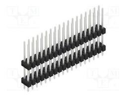 Connector: pin strips; pin header; male; PIN: 36; 2.54mm; THT; 2x18