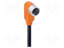 Connection lead; M12; PIN: 8; angled; 2m; plug; 30VAC; 4A; -25÷80°C