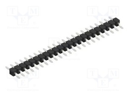 Connector: pin strips; pin header; male; PIN: 23; 2.54mm; SMT; 1x23