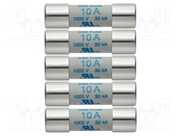 Fuse; 42g; 10x38mm; TESTO760-3; 1kV; 10A; 5pcs.
