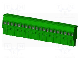 Connector: pluggable terminal block; plug; female; angled 90°