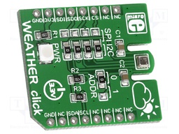 Click board; pressure sensor,humidity/temperature sensor