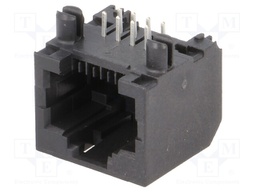 Socket; RJ45; PIN: 8; Cat: 5; unshielded; Layout: 8p8c; THT