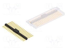 Connector: pin strips; pin header; male; PIN: 18; 2.54mm; SMT; 1x18