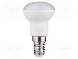 LED lamp; white warm; E14; 220÷240VAC; 250lm; P: 2.9W; 120°; 3000K