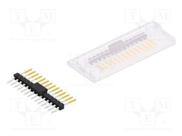 Connector: pin strips; pin header; male; PIN: 14; 2.54mm; SMT; 1x14