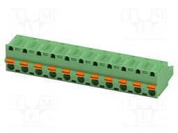 PCB connector, nominal cross section: 2.5 mm2, color: green,