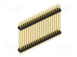 Connector: pin strips; pin header; male; PIN: 44; 2.54mm; THT; 2x22