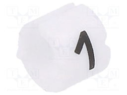 Markers for cables and wires; Label symbol: 1; 2.6÷3.5mm; PVC