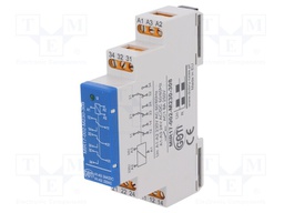 Relay: installation; NC x3 + NO x3; Usup: 230VAC; Mounting: DIN