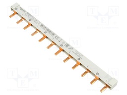 Busbar; Poles: 2; Urated: 400V; 63A; No.of mod: 12; Uinsul: 500V