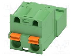 PCB connector, nominal cross section: 2.5 mm2, color: green,