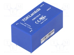 Converter: AC/DC; 15W; Uout: 9VDC; Iout: 1666mA; 80%; Mounting: THT