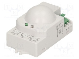 Microwave motion detector; wall mount; 230VAC; IP20; -20÷50°C