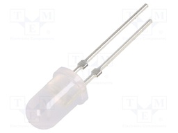 LED; 5mm; yellow; 4800÷6600mcd; 30°; Front: convex; 2.1÷2.6V; 78mW