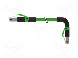 Patch cord; RJ45 angled plug,RJ45 down angled plug; 5; stranded