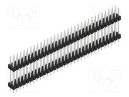 Connector: pin strips; pin header; male; PIN: 64; 2.54mm; THT; 2x32