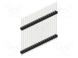 Connector: pin strips; pin header; male; PIN: 18; 2.54mm; THT; 1x18