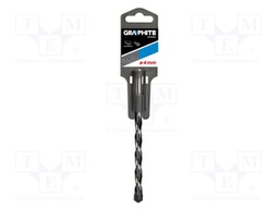 Drill bit; for concrete; Ø: 4mm; L: 75mm
