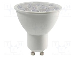 LED lamp; white cold; GU10; 500lm; 6W; 10°; 6400K; CRImin: 80