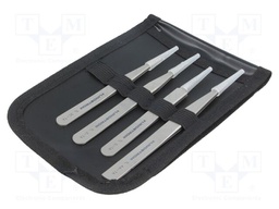 Tweezers; Pcs: 4; for precision works; Blades: straight