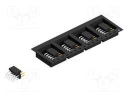 Connector: pin strips; pin header; male; PIN: 10; 2mm; SMT; 2x5; 100V