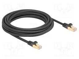 Patch cord; S/FTP; Cat: 6a; RJ45 plug,both sides; 5m; textile