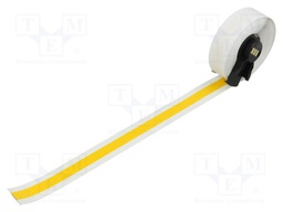 Tape; 9.53mm; 15.24m; yellow; self-adhesive; -40÷82°C