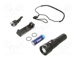 Torch: LED; IPX8; 1000lm; L: 155mm; Ø: 46mm; 5°; 6000K; diving