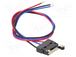 Microswitch SNAP ACTION; with lever (with roller); SPDT; Pos: 2