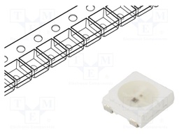 Programmable LED; RGB; SMD; 5050,PLCC4; 5x5x1.6mm; 120°; 12mA