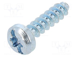 Screw; for plastic; 4x16; Head: cheese head; Torx®,slotted; zinc