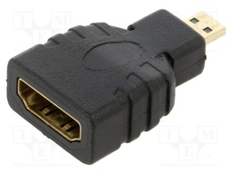 Adapter; HDMI 1.4; HDMI socket,micro HDMI plug; black