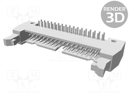 Socket; IDC; male; PIN: 34; angled 90°; THT; 2.54mm; Layout: 2x17
