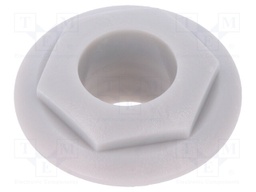 Nut with external thread; for S4 series Jack sockets; grey