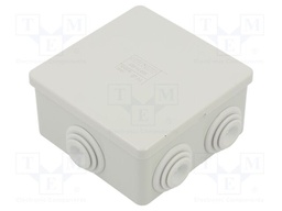 Enclosure: junction box; X: 95.5mm; Y: 87.5mm; Z: 45.5mm; wall mount