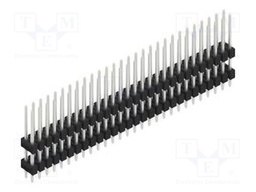 Connector: pin strips; pin header; male; PIN: 56; 2.54mm; THT; 2x28