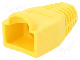 RJ45 plug boot; 6.5mm; Colour: yellow