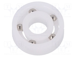 Bearing: ball; Øint: 7mm; Øout: 19mm; W: 6mm; Cage: polyamide