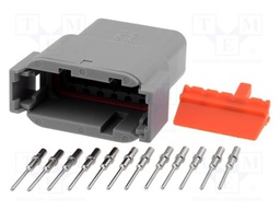 Connector: wire-wire; ATM; plug; male; Size: 20; 22AWG÷16AWG; PIN: 12