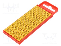Markers for cables and wires; Label symbol: G; 2÷2.8mm; yellow