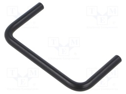 Handle; Mat: aluminium; black; H: 44.45mm; W: 6.35mm