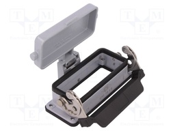 Enclosure: for HDC connectors; C-TYPE; size 77.27; with cover