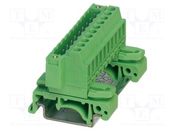DIN rail connector, nominal cross section: 2.5 mm?, color: g