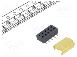 Connector: pin strips; female; PIN: 20; 1.27mm; gold flash; SMT