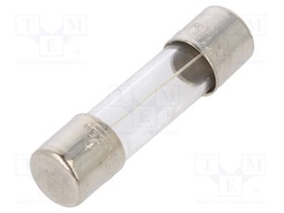 Fuse: fuse; time-lag; 63mA; 250VAC; cylindrical,glass; 5x20mm; 5ST