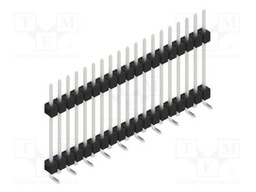 Connector: pin strips; pin header; male; PIN: 19; 2.54mm; SMT; 1x19