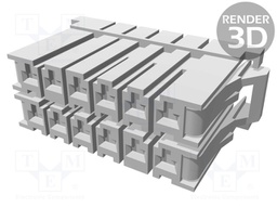 Connector: wire-board; Dynamic D-3200; plug; female; w/o contacts